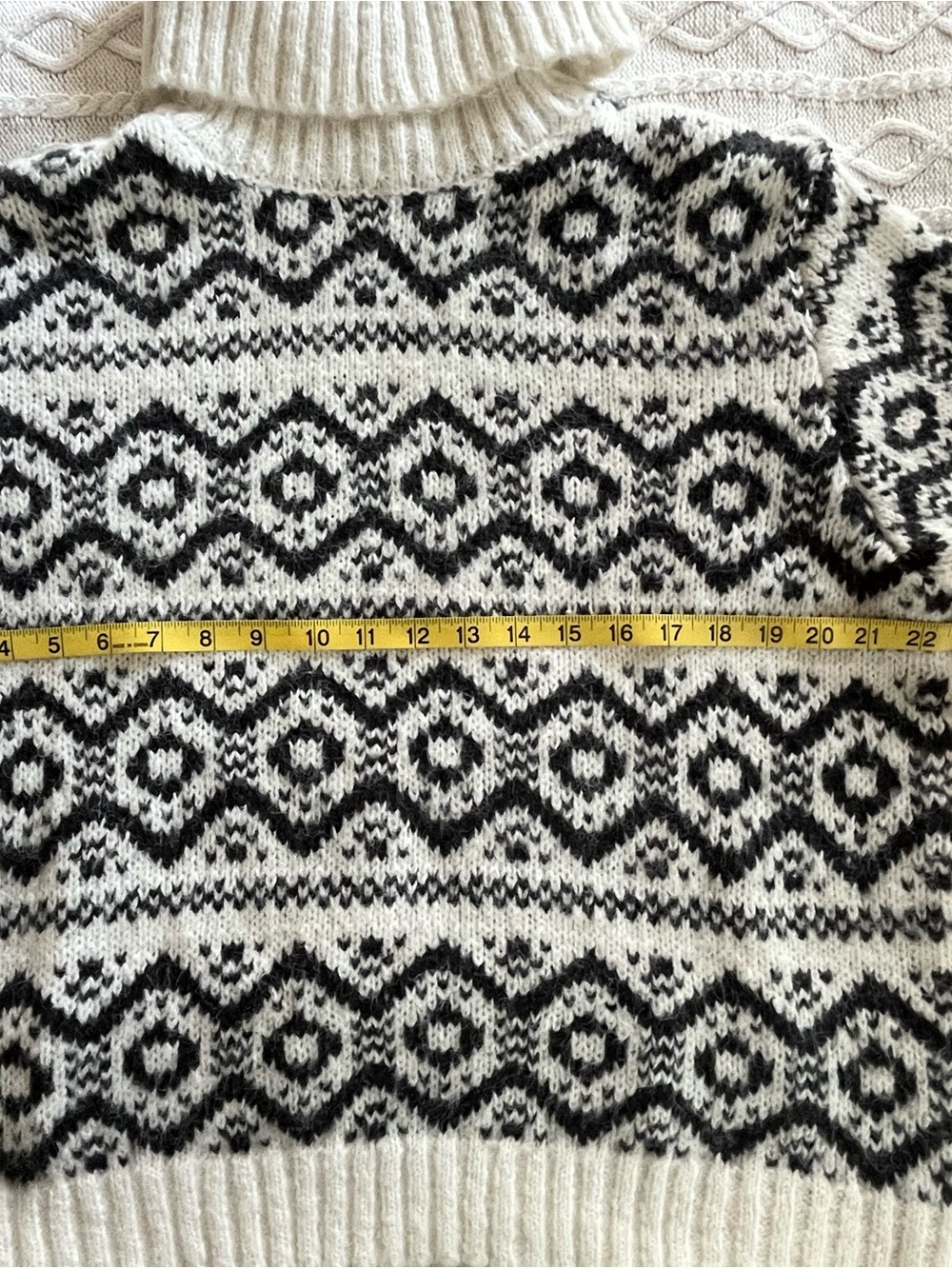 Joseph A. Designer Patterned Turtleneck Sweater Women’s Size 1X - Picture 6 of 15
